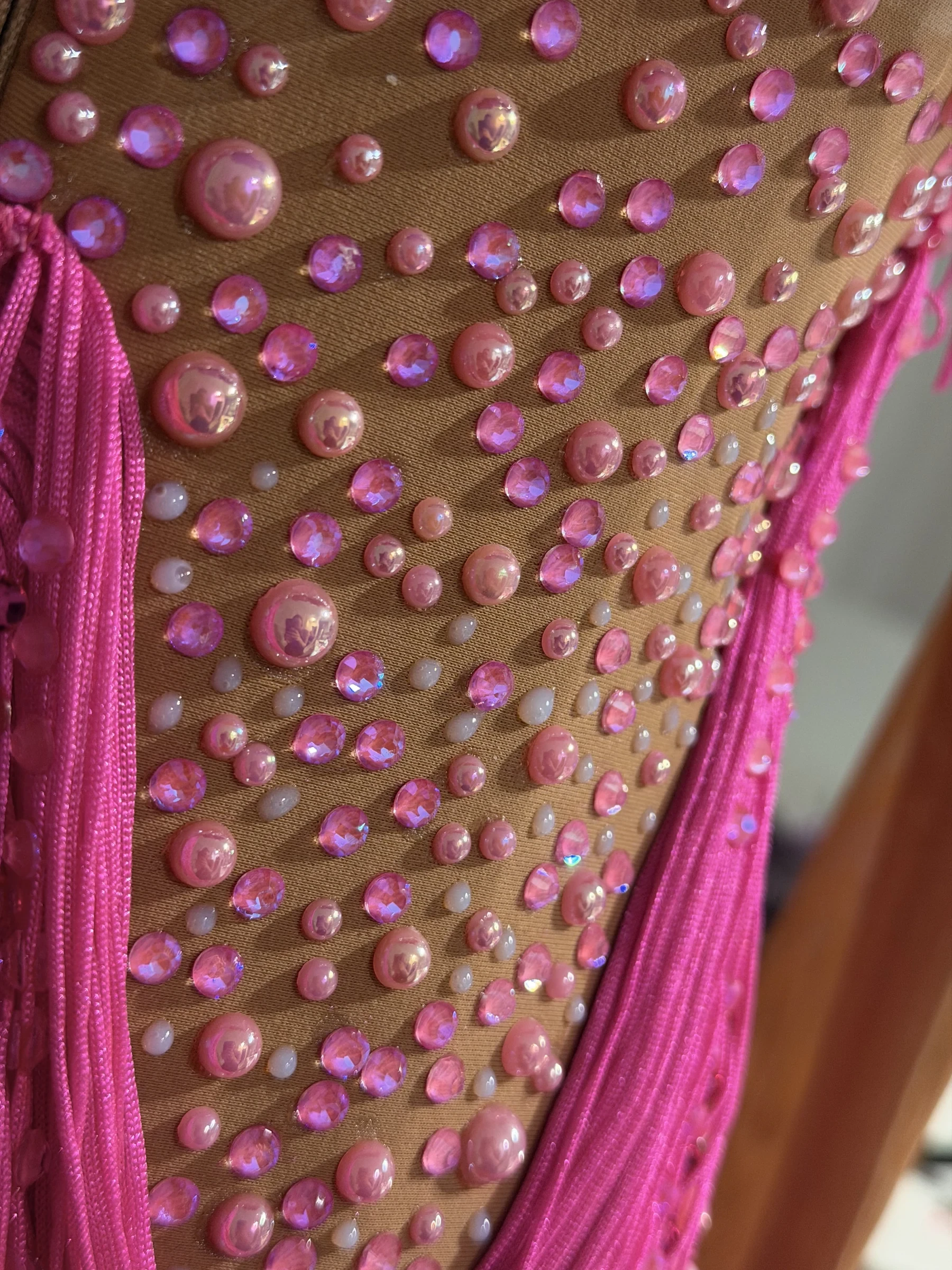 Pearl and crystal detail